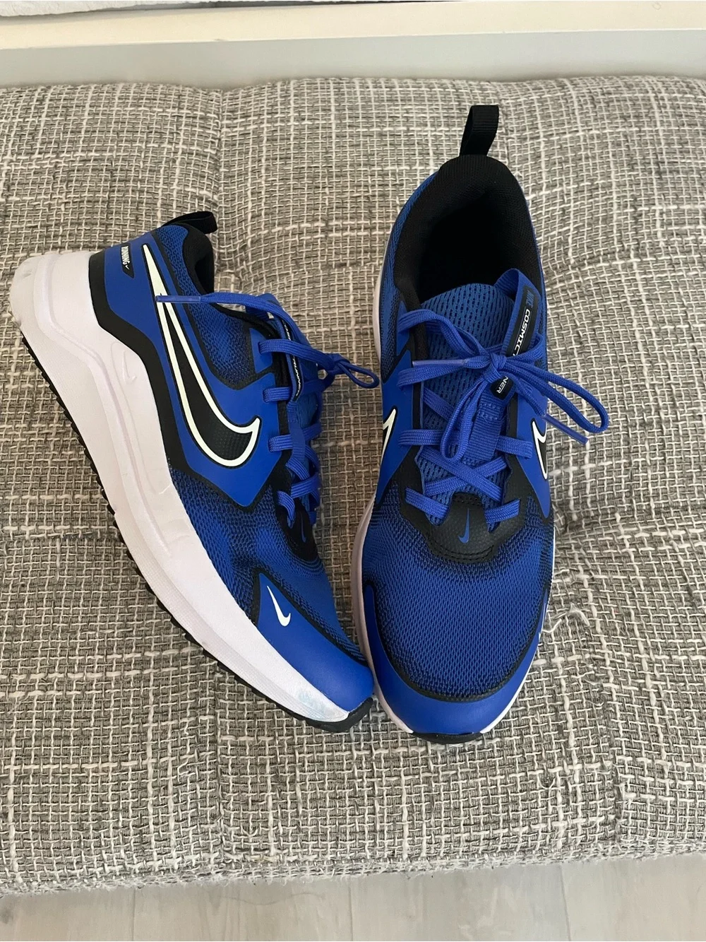 Nike Kids' Athletic Sneakers - Royal Blue & Black with White Accents